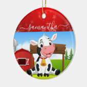 Baby kerstkeramisch Ornament (Links)