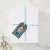Baby Kerstman Cadeaulabel (Met Touw)