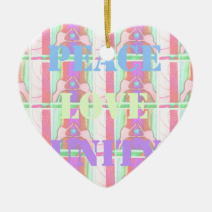 Baby Kids Vrede Liefde Eénheid Hakuna Matata ontw Keramisch Ornament