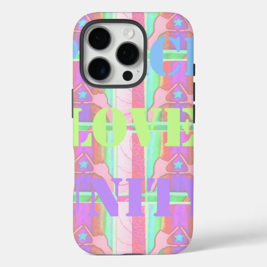 Baby Kinder eenheid voor vredesliefde Hakuna Matat Case-Mate iPhone Case (Achterkant)