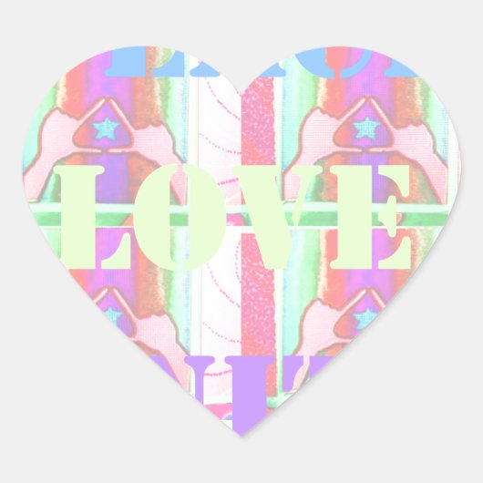 Baby Kinder eenheid voor vredesliefde Hakuna Matat Hart Sticker (Voorkant)