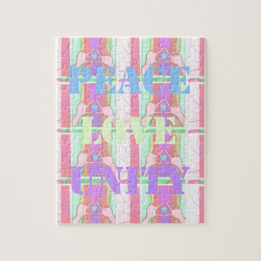 Baby Kinder eenheid voor vredesliefde Hakuna Matat Legpuzzel (Verticaal)