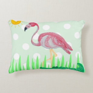 Baby Kinder Flamingo Alligator Lumbar Accent Kussen