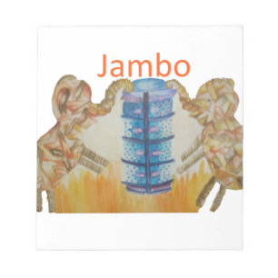 Baby Kinder Jambo Jumbo Elephants Design Notitieblok