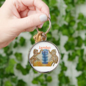 Baby Kinder Jambo Jumbo Elephants Design Sleutelhanger (Hand)