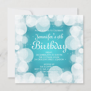 Baby/ Kinderen op zondag gloed en sparkle Turquois Kaart