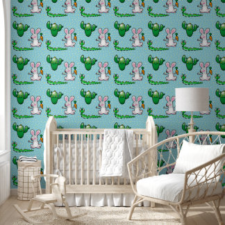 baby kinderkamer schattig behang