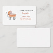  baby kinderwagen Babysitter Visitekaartje (Voorkant / Achterkant)