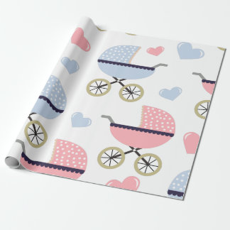 Baby. Kinderwagens. Cadeaupapier