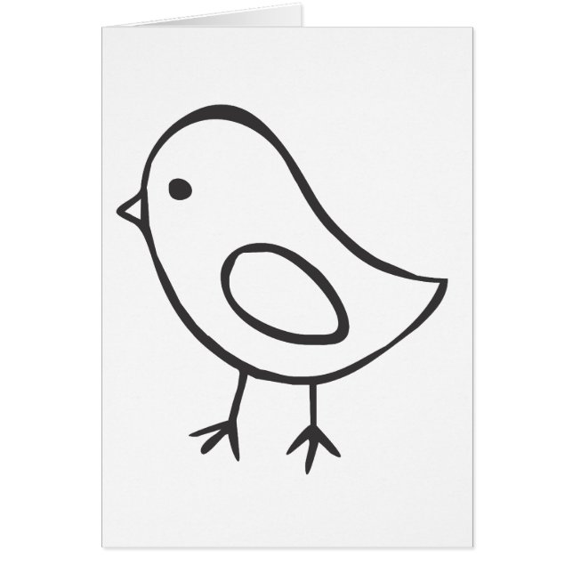 Baby kip in zwart-witzak (Voorkant)