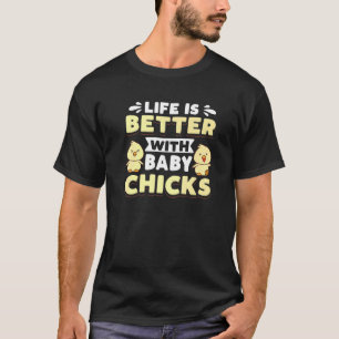 Baby kip voor Baby voor de kippenhouderij T-shirt