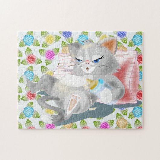 Baby Kitten Puzzle Legpuzzel (Horizontaal)