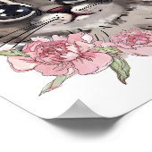 Baby Kitten Rose Poster personnalisé | Impression  (Coin)