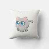 Baby Kitty Kat Worpkussen Kussen (Achterkant)