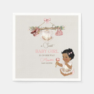 Baby Kleding Meisje Baby shower Ivoor Roze Servet