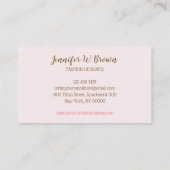 Baby kleding visitekaartje (Achterkant)