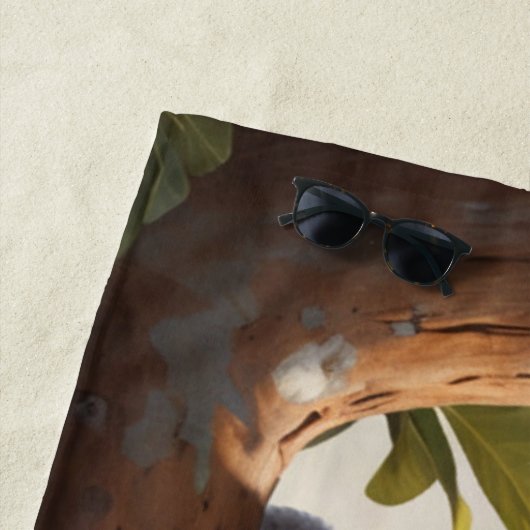 Baby Koala bij een vijver Strandlaken (In situ)