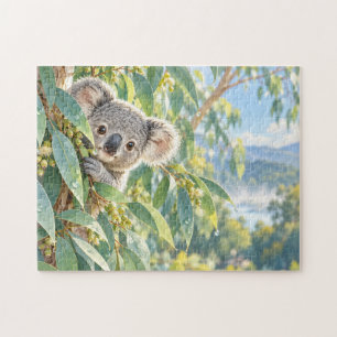 Baby Koala Eucalyptus Loof Natuur Kunst Legpuzzel