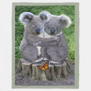 BABY KOALA HUGGIES FLEECE DEKEN