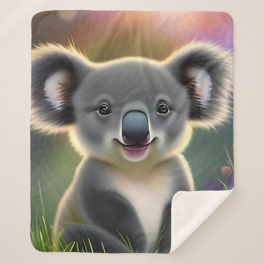 Baby Koala Sherpa Deken (Voorkant)