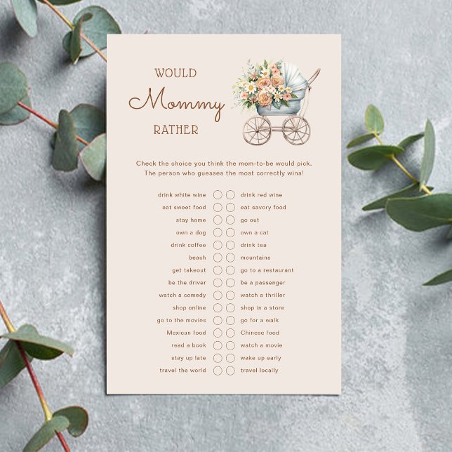  Baby koets zou mama liever Baby spel (Creator heeft geüpload)