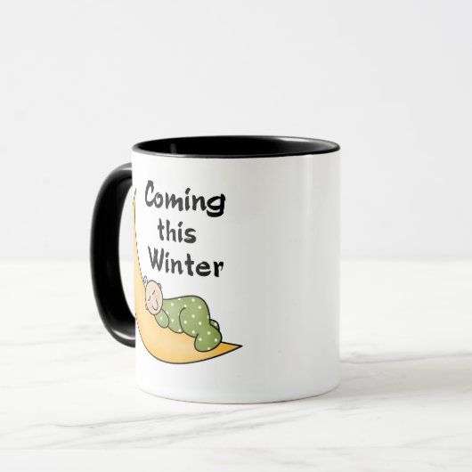 Baby komende winter mok (Voorkant links)