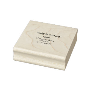 Baby komt скоро baby shower naam datum typemachine rubberstempel