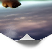 Baby konijn in de ruimte perfect poster (Hoek)