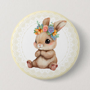 Baby Konijn Ronde Button 7,6 Cm