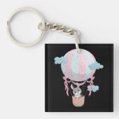 Baby konijn sleutelhanger (voorkant)