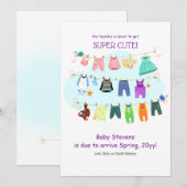 Baby Koud Zwangerschap Aankondiging (Voorkant / Achterkant)