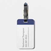 Baby Krypto & Superman Pattern Bagagelabel (Achterkant verticaal)