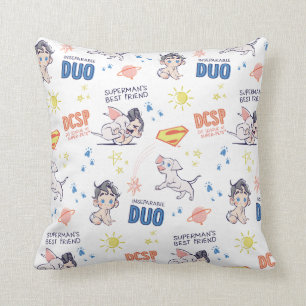 Baby Krypto & Superman Pattern Kussen