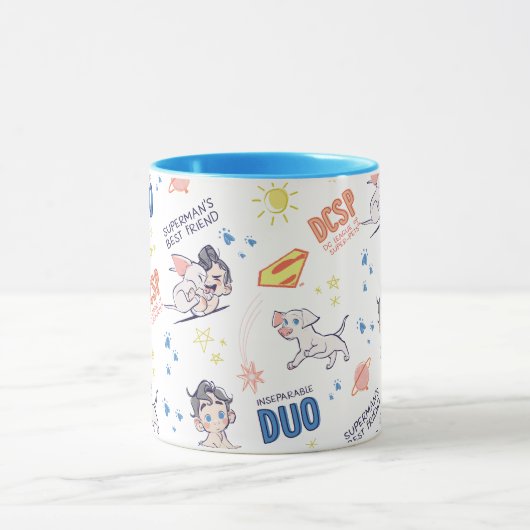 Baby Krypto & Superman Pattern Mok (Midden)