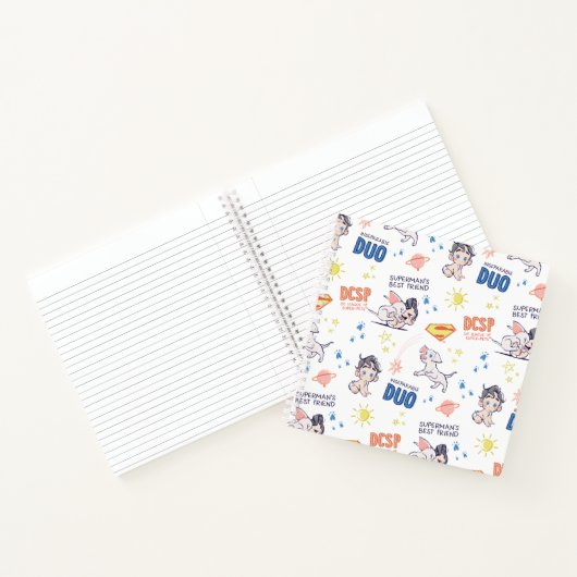 Baby Krypto & Superman Pattern Notitieboek (Binnen)