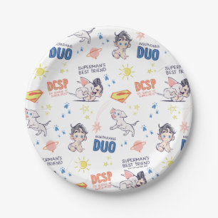 Baby Krypto & Superman Pattern Papieren Bordje