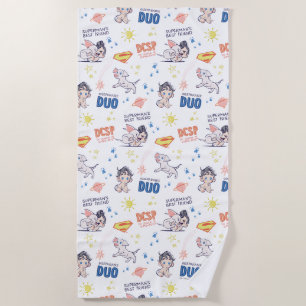 Baby Krypto & Superman Pattern Strandlaken