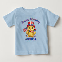 Baby Kuiken (4c) Patriottisch Kinder T-Shirt