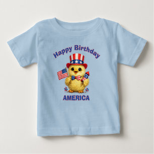 Baby Kuiken (4c) Patriottisch Kinder T-Shirt