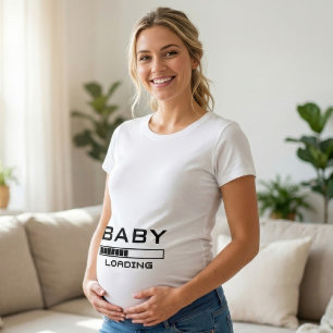Baby Laden Funny Geeky Zwangerschap T-shirt