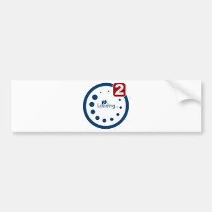 Baby laden, tweelingmelding bumpersticker