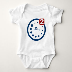 Baby laden, tweelingmelding romper
