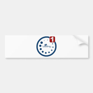 Baby Lading plus bericht Bumpersticker