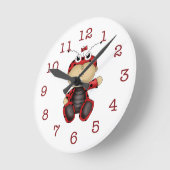 Baby Ladybug-Kind wandklok Ronde Klok (Hoek)