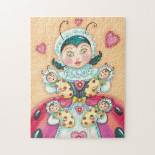Baby Ladybugs familie PUZZLE MET GIFT BOX Legpuzzel