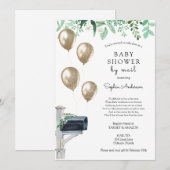 Baby Lange afstand Douche per Mail Kaart (Voorkant / Achterkant)