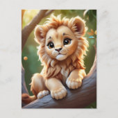Baby Leeuw in het Oerwoud, Postcrossing Briefkaart (Voorkant)