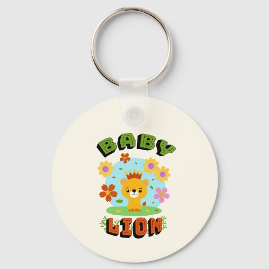 Baby leeuw sleutelhanger (Voorkant)