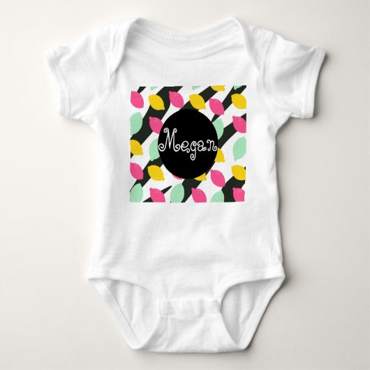 Baby Lemon Mix Stripes Summer Romper (Voorkant)