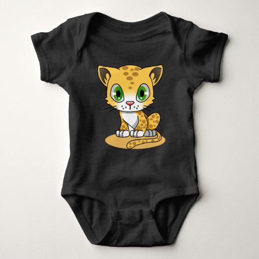 Baby leopard-baby romper (Voorkant)